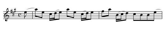 Miss Annabella MacKenzie's Reel - staff notation