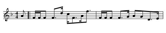 Miss Anne Gordon - staff notation