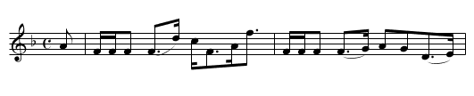 Miss Anne Gordon - staff notation