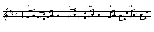 Miss Annie Robertson - staff notation