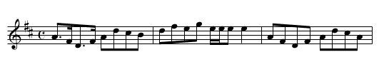 Miss Bain’s Reel - staff notation