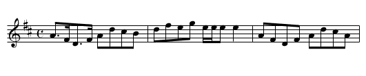 Miss Bain's Reel. - staff notation