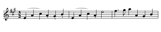Miss Baird of Saughtonhall's Hornpipe - staff notation