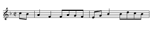 Miss Baker’s Hornpipe [1] - staff notation