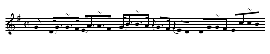 Miss Balfour’s Strathspey - staff notation