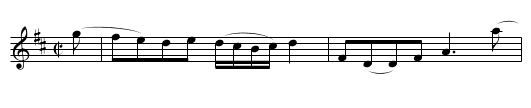 Miss Barbara Stewart’s Reel - staff notation