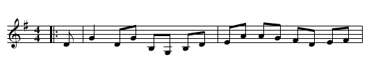 Miss Barstow's Reel - staff notation