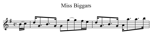 Miss Biggars - staff notation