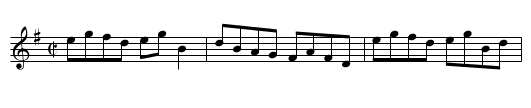 Miss Bisset Logierait’s Reel - staff notation