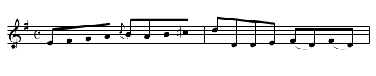 Miss Brady         (reel)     1324 - staff notation