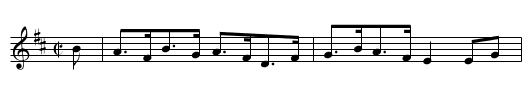 Miss Brant's Fancy - staff notation