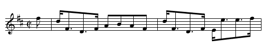 Miss Bridges' Strathspey. - staff notation