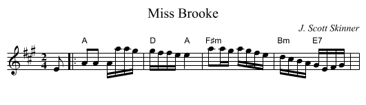 Miss Brooke - staff notation