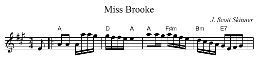Miss Brooke - staff notation