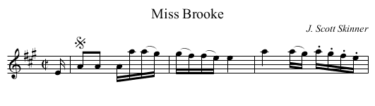 Miss Brooke - staff notation