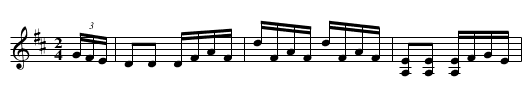 Miss Brown’s Reel (“altered”) - staff notation
