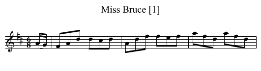 Miss Bruce [1] - staff notation
