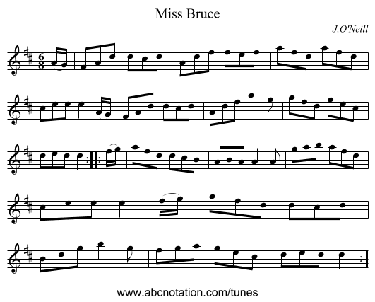 Miss Bruce - staff notation