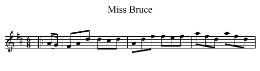 Miss Bruce - staff notation