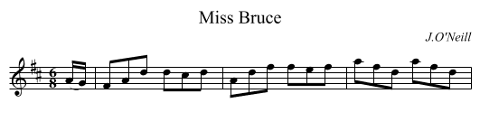 Miss Bruce - staff notation