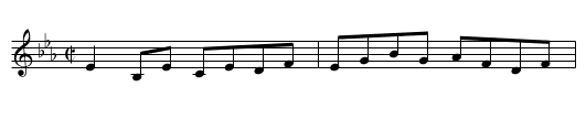 Miss Burbridge’s Fancy - staff notation