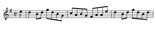 Miss Burrow's Reel - staff notation