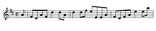 Miss Bushby Maitland's Reel - staff notation