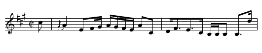 Miss C. Elphinstone’s Strathspey - staff notation