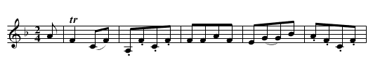 Miss Call's Reel - staff notation