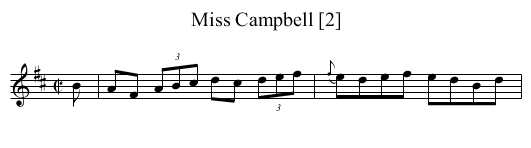 Miss Campbell [2] - staff notation