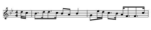 Miss Campbell of Saddell's - staff notation