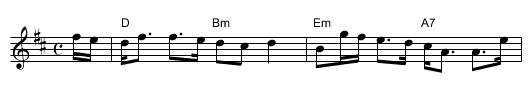 Miss Campbell of Sadell's Strathspey   (D) - staff notation