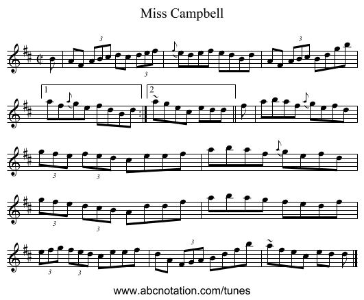 Miss Campbell - staff notation