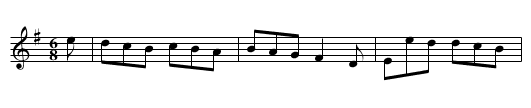 Miss Campbell's Jig - staff notation