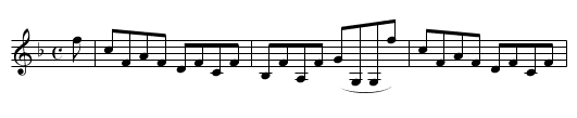 Miss Campbell’s Reel [1] - staff notation