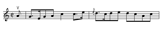 Miss Campbell's -- Reel - staff notation