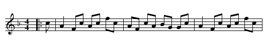 Miss Carre's Reel - staff notation