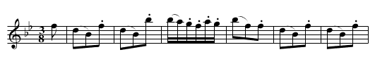 MISS CARTWRIGHT'S WALTZ - staff notation