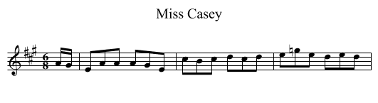 Miss Casey - staff notation