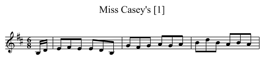 Miss Casey's [1] - staff notation