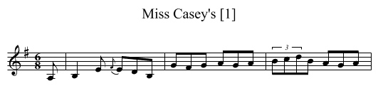 Miss Casey's [1] - staff notation