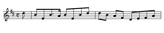 Miss Chamers Reel - staff notation