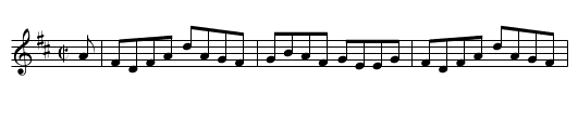 Miss Charles Murray's Reel - staff notation
