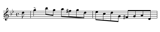 Miss Chatherine Pelham’s Reel - staff notation