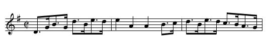 Miss Clark’s Hornpipe - staff notation