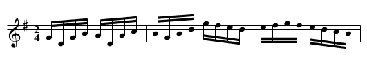 Miss Cooke’s Delight - staff notation