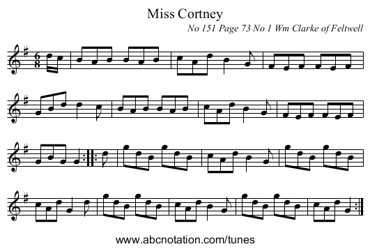 Miss Cortney - staff notation