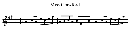 Miss Crawford - staff notation