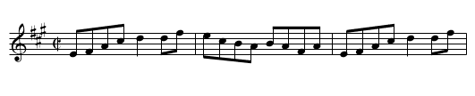 Miss Cruickshank's Reel - staff notation