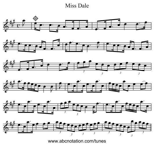 Miss Dale - staff notation